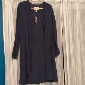 Navy Blue Long Cardigan / Light Jacket